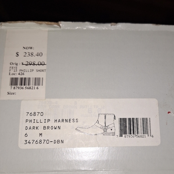 A pair of Frye Phillip Harness dark brown ankle boots in a women's size 6. EUC - Picture 14 of 14